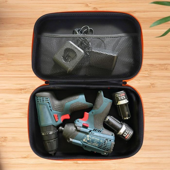 Estuche para herramientas, bolsa de almacenamiento de herramientas, con cremallera, estuche de transporte portátil para trabajos al aire libre, cuadrado