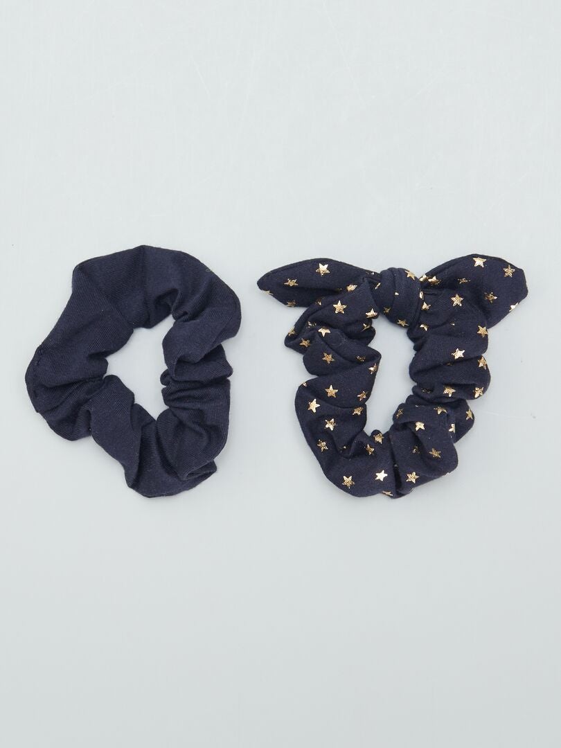Juego de 2 gomas para el pelo - AZUL