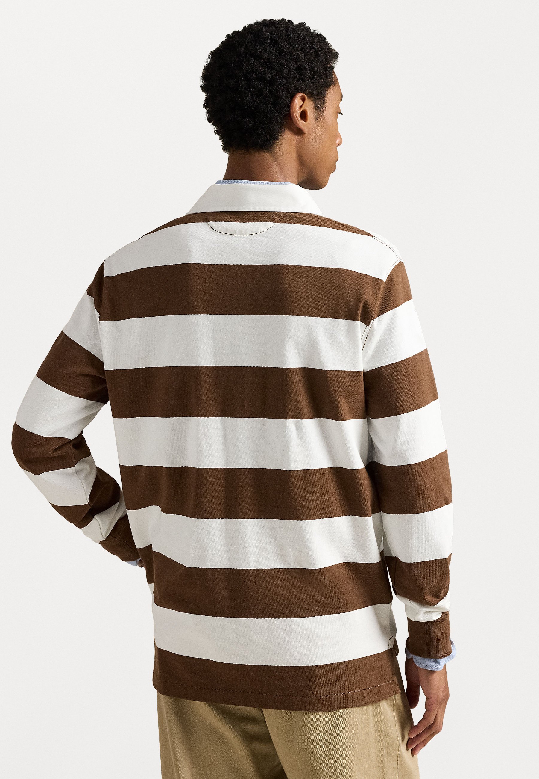 Polo Ralph Lauren HET ICONISCHE RUGBYSHIRT - Poloshirt - licht roestbruin/trofeecrème