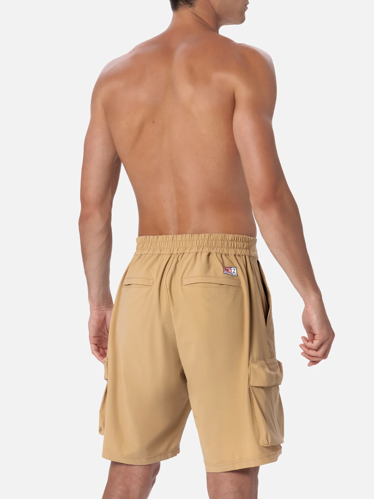 Bermuda Deck pour homme en tissu technique beige