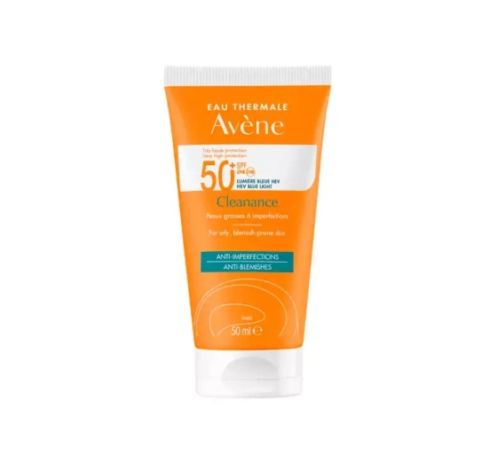 Avène Cleanance krem z bardzo wysoką ochroną przeciwsłoneczną dla skóry tłustej SPF50  50 ml