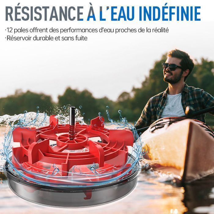 Vogatore ad acqua JOROTO MR23, serbatoio dell'acqua da 14 litri, 12 pale maggiorate con schermo LCD, supporto per telefono, Bluetooth e connessione app.