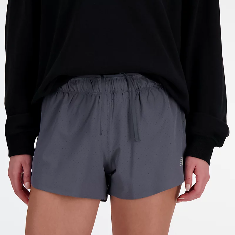 Shorts femininos RC de 3 polegadas - GRAFITE