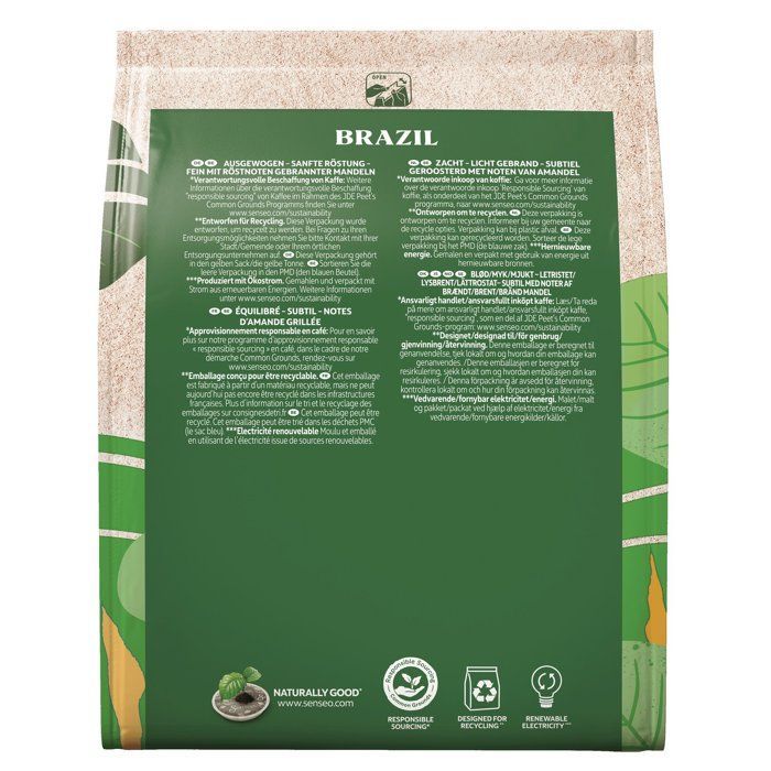 Cafetera de cápsulas - PHILIPS - SENSEO - CSA240/21 - Select - Negra + 2 paquetes de 32 cápsulas - Espresso Brasil