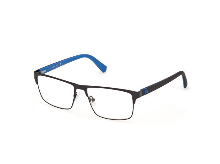 Gafas Guess GU50131 55/15/145 002 negro mate MONTURA METÁLICA PARA HOMBRE Guess GU50131 negro mate Gafas 55 15 145