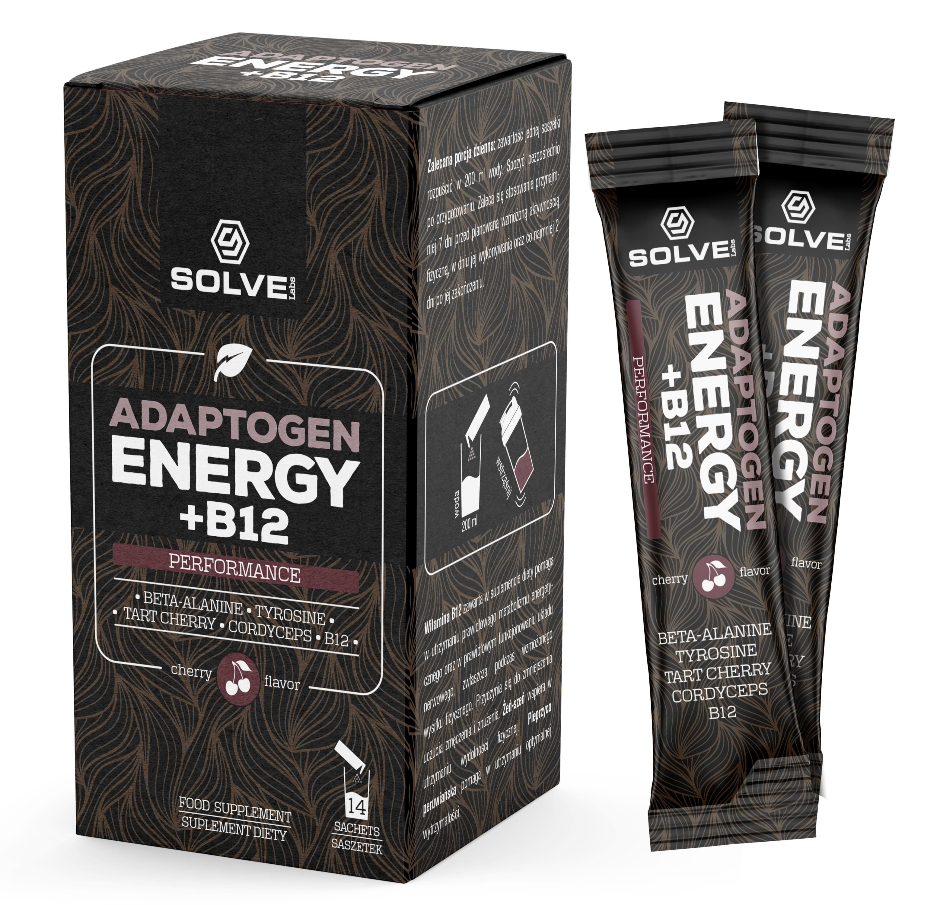 Solve Labs Adaptogène Énergie + B12