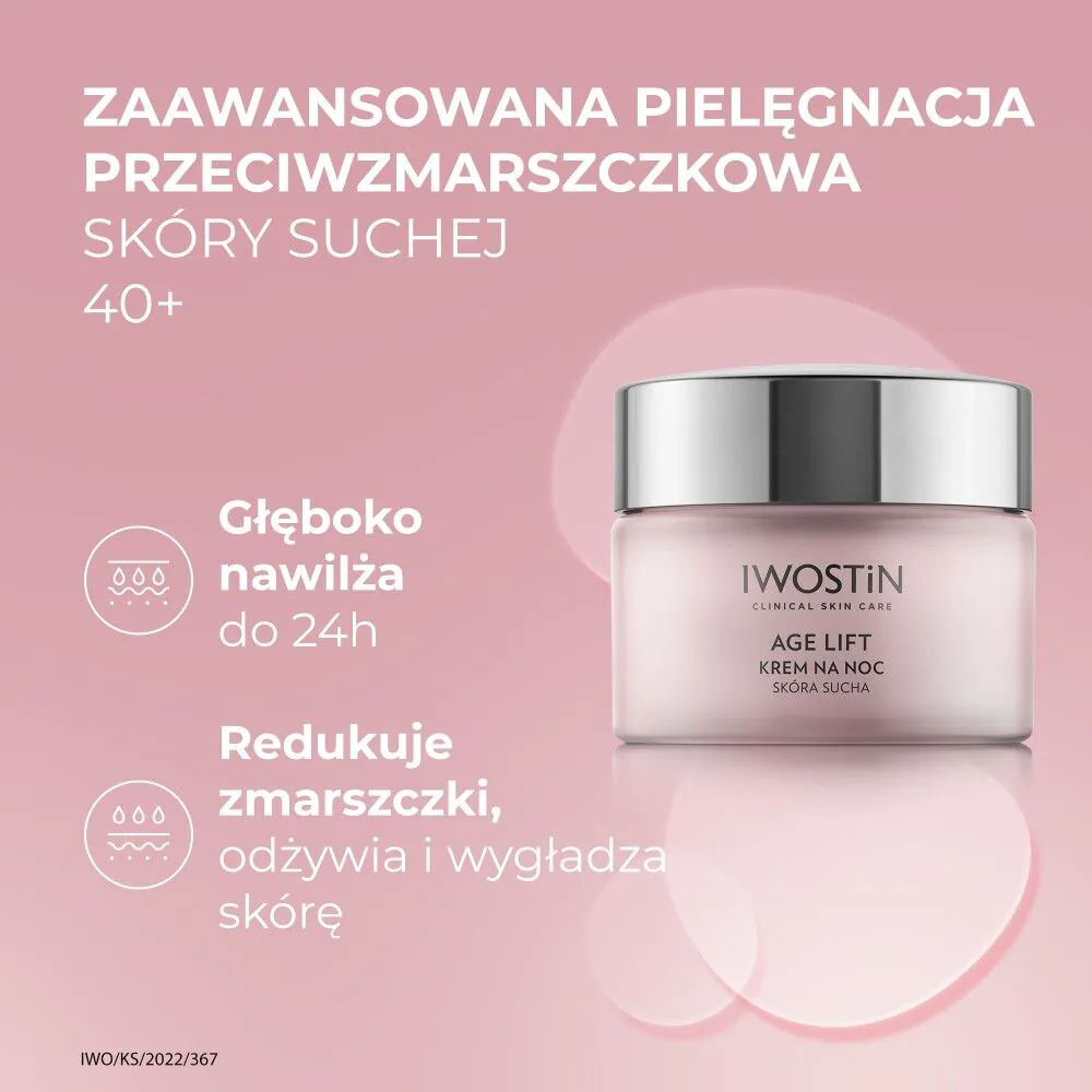 Iwostin Age Lift Krem na noc Skóra Sucha