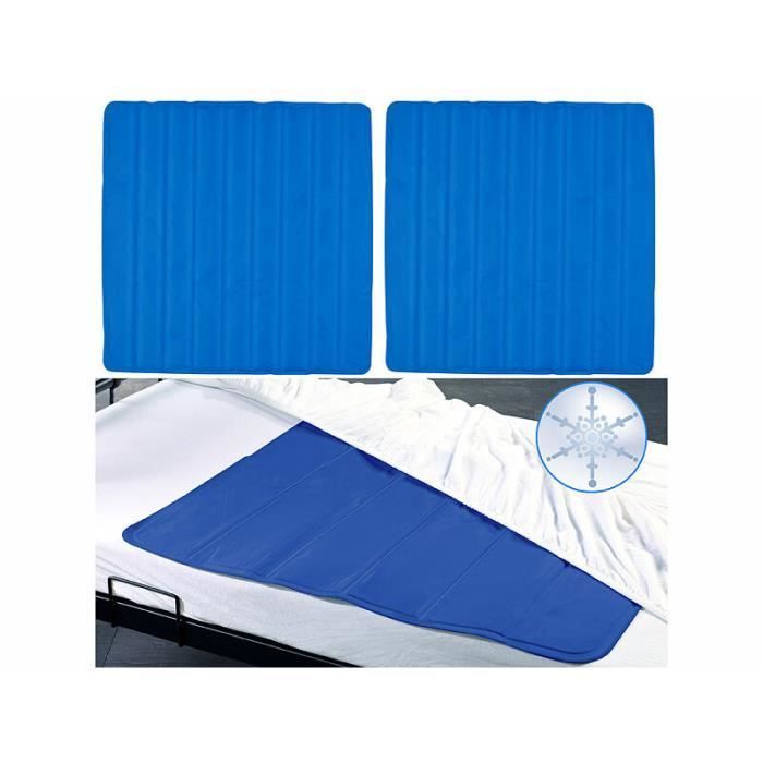 Sur-matelas rafraîchissant - NEWGEN MEDICALS - 90 x 90 cm - Bleu - Hydrogel polymère - 1 personne