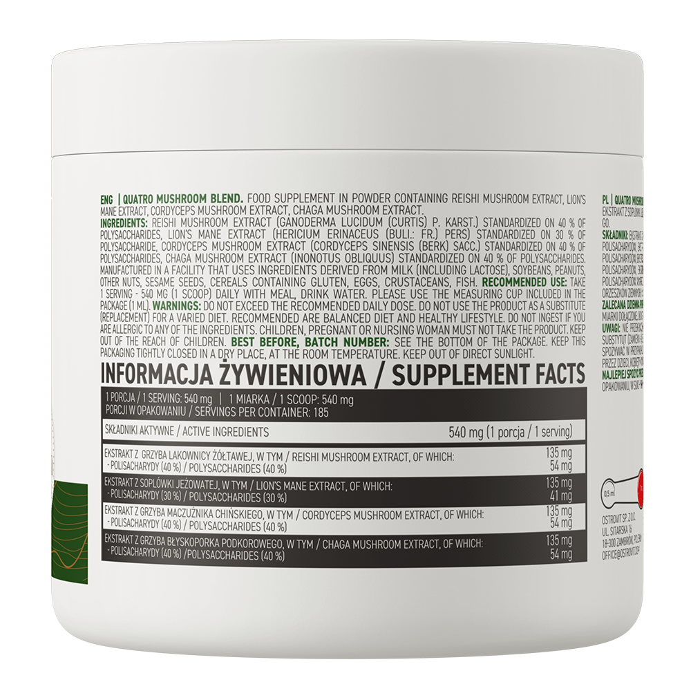 OstroVit Quatro Mushroom Blend VEGE