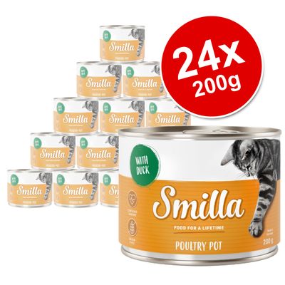 Výhodné balení Smilla s křehkým drůbežím masem 24 x 200 g