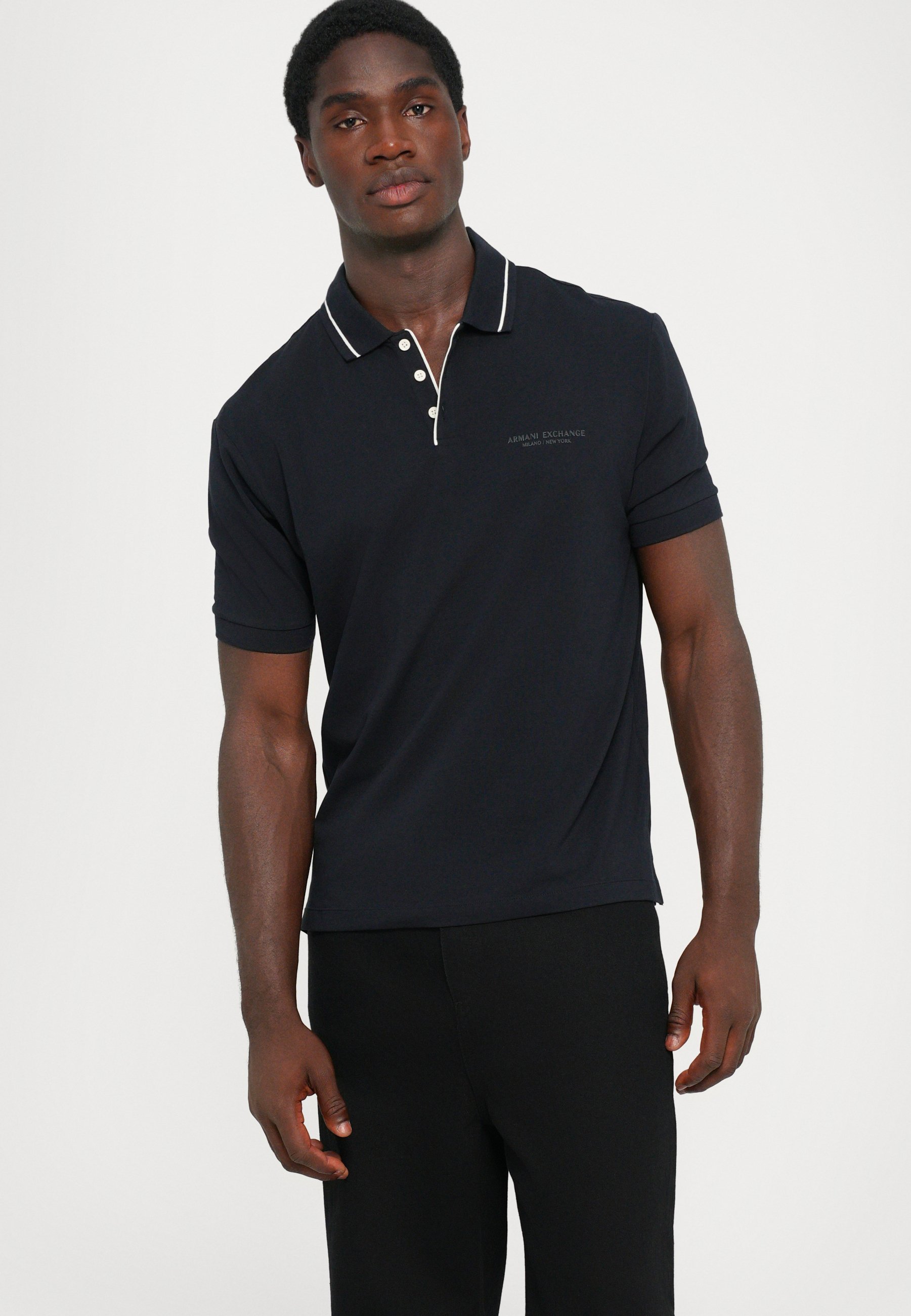Armani Exchange poloshirt - donkerblauw