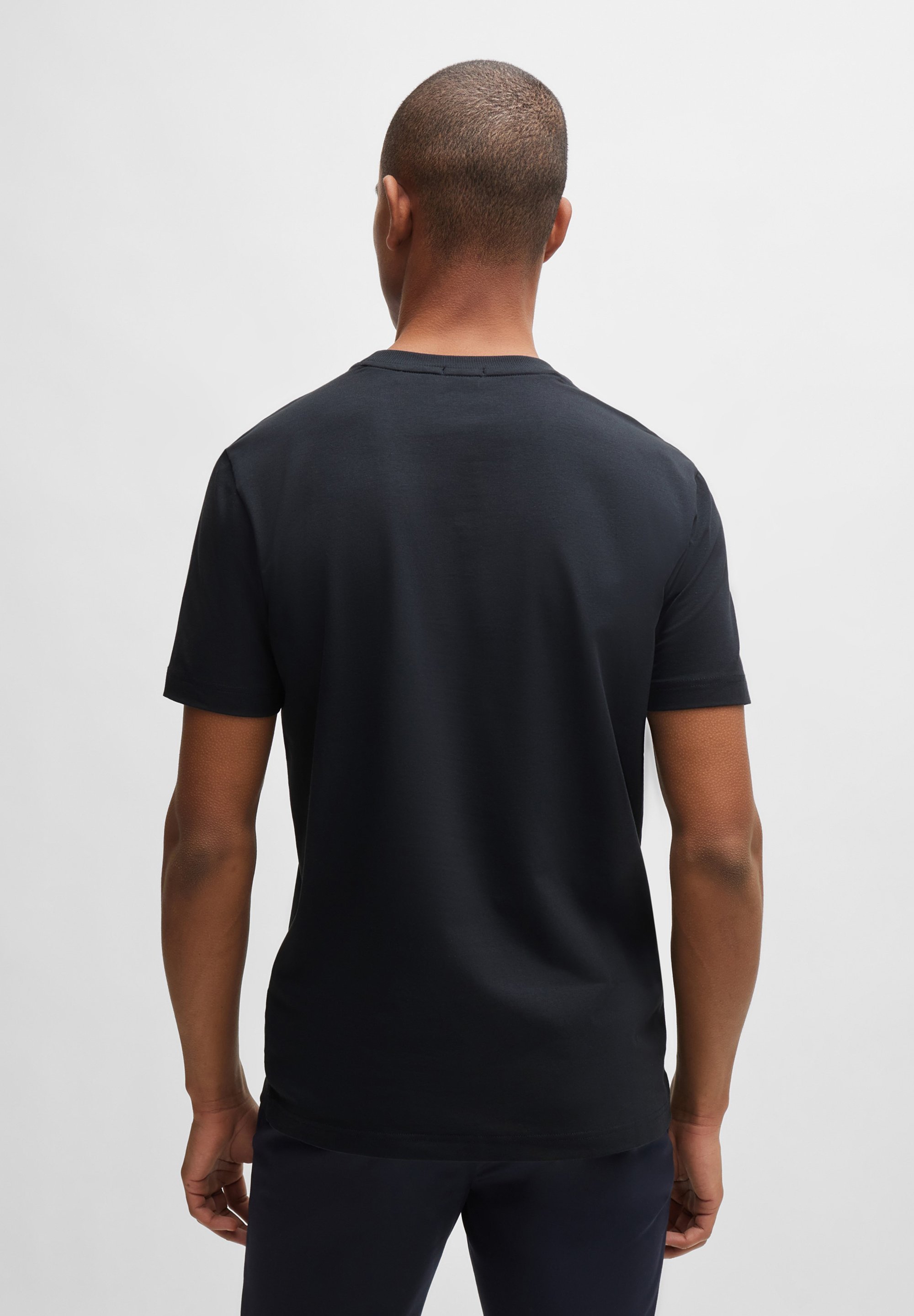 BOSS TEE - Basic T-shirt - donkerblauw