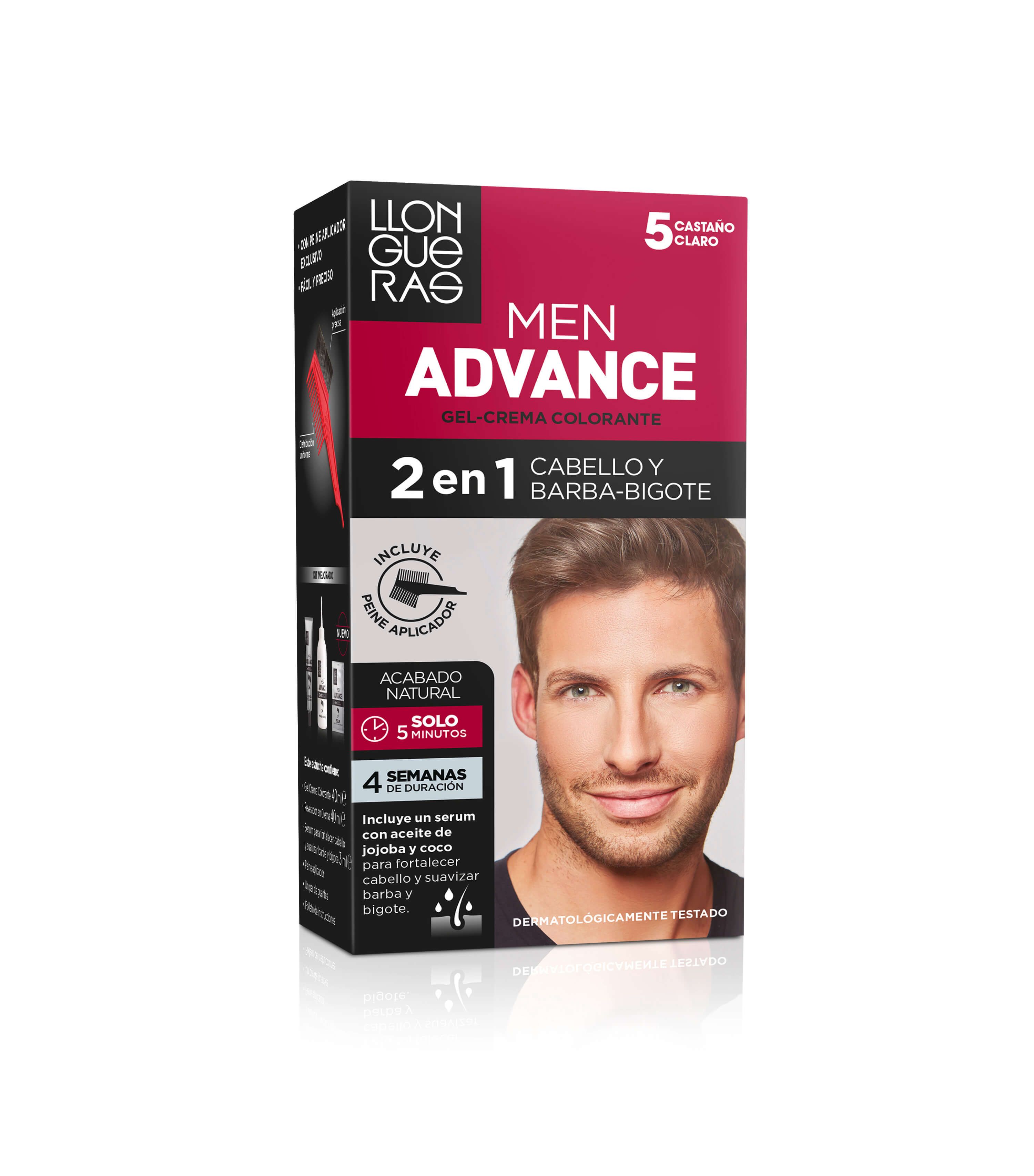 „Men Advance 2-in-1“ dažomasis gelis-kremas Plaukų dažai