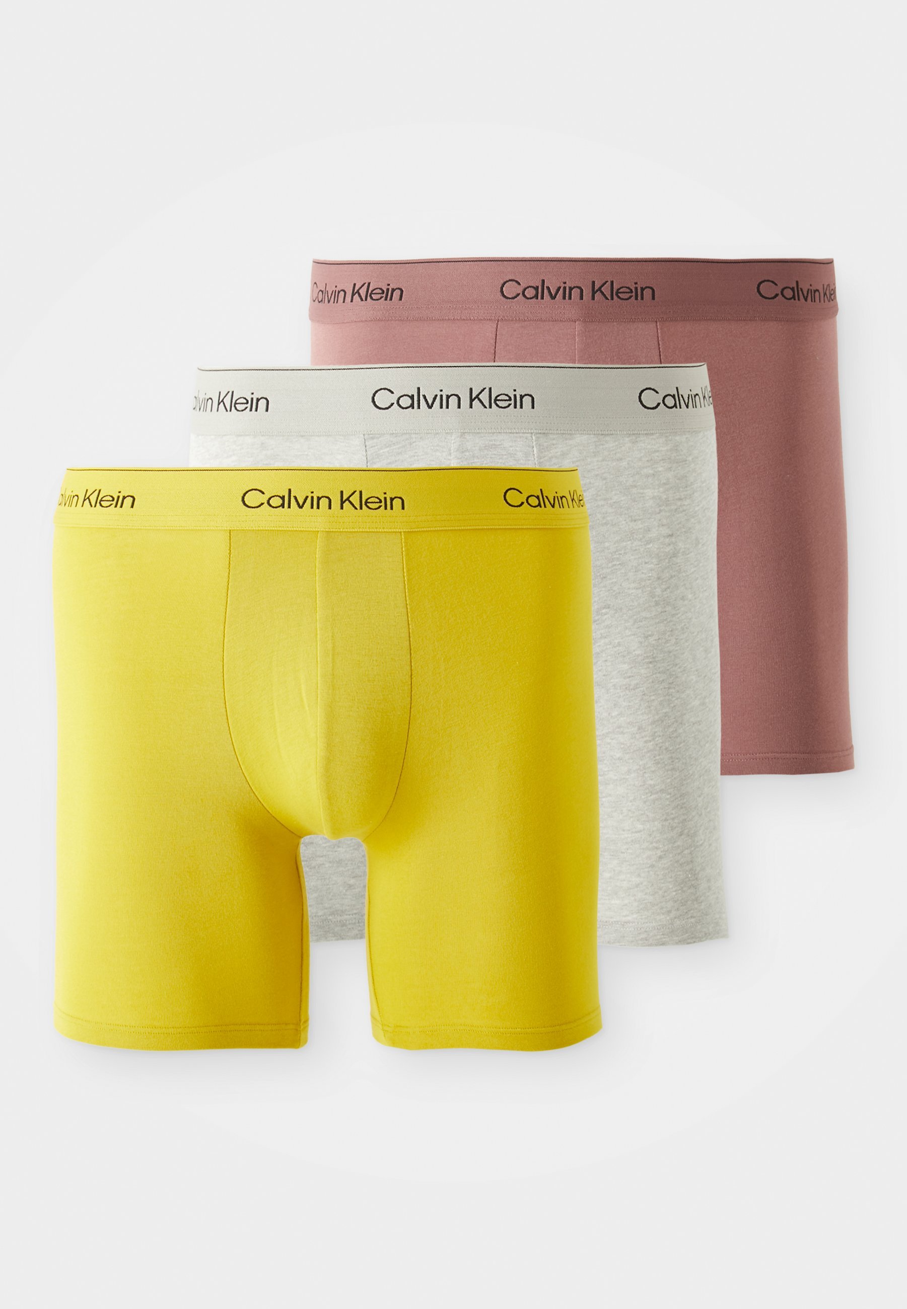 Calvin Klein Underwear BOXER BRIEF 3 PACK ICON COTTON STRETCH - Bokserit - capri rose, grey heather, antqu moss