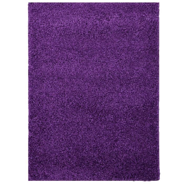 Tapis - VIMODA - Prime Shaggy - 160x220 cm - Violet - Style contemporain