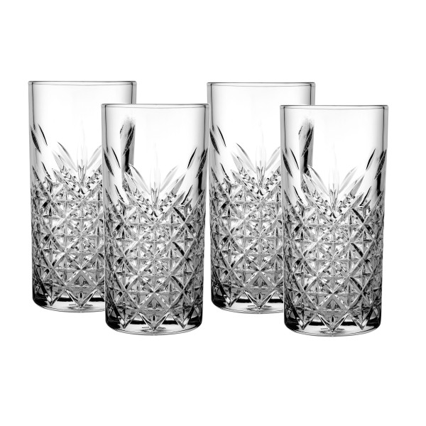 Komplet 4 szklanek wysokich Timeless 365 ml PASABAHCE