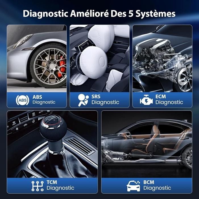 Scanner diagnostico per auto - BAZARLAND30 - MUCAR CS5 - OBDII - Touchscreen HD da 5