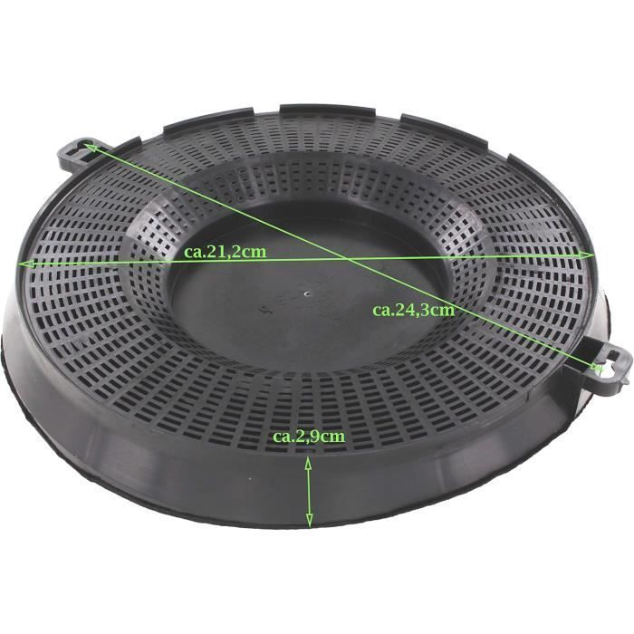 Filtre à charbon pour hotte aspirante AEG,Electrolux 9029793610,484000008783,E3CFT48,EHFC48,Type 48,AMC037,Whirlpool,48400008783