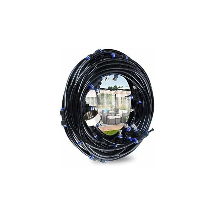 Outdoor misting system - MICH - 10 m - 9 nozzles - Replacement nozzles - Cutting tool - UV-resistant tube
