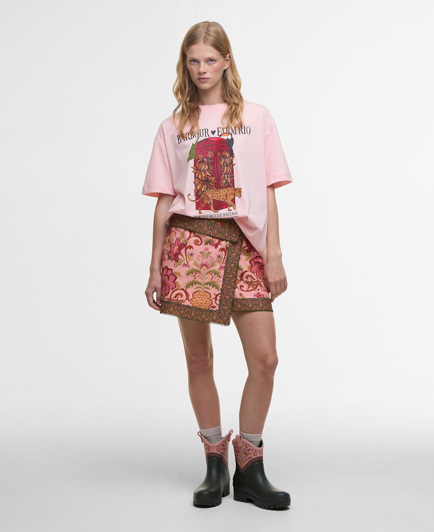 Barbour BARBOUR FARM RIO MARIA CLARA T-SHIRT - T-shirt met print - roze