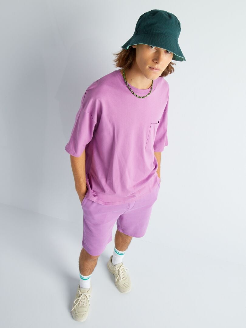 Bermudas de tejido polar - ROSA