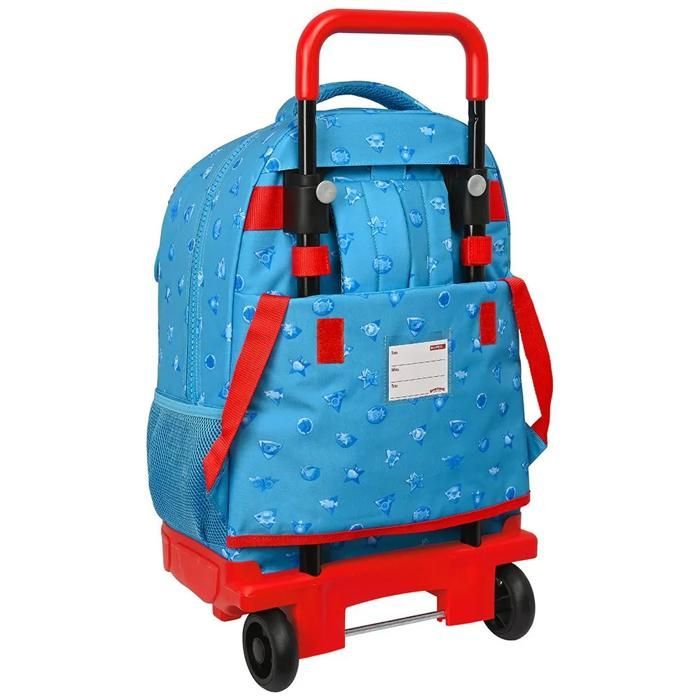 Zaino scolastico con ruote - SAFTA - SuperThings Rescue Force - Blu - 33 x 45 x 22 cm