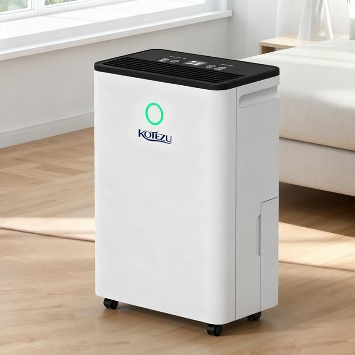 Electric Air Dehumidifier 12L/Day, 3 Modes - Auto/Continuous/Custom, 5 to 20m² Bedroom/Office, 2.5L Tank, 240W