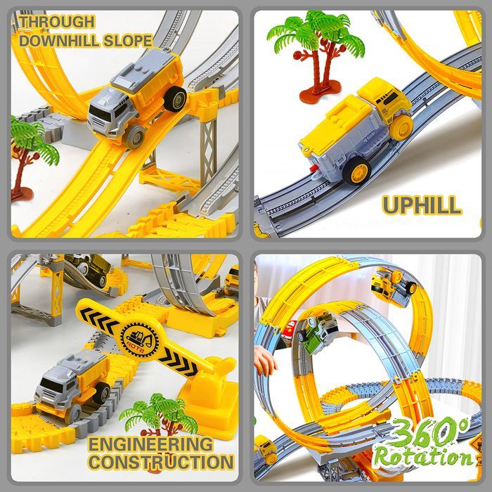 Pista para coches eléctricos TIDUCEL - 234 piezas - Juguete educativo - Unisex - A partir de 2 años