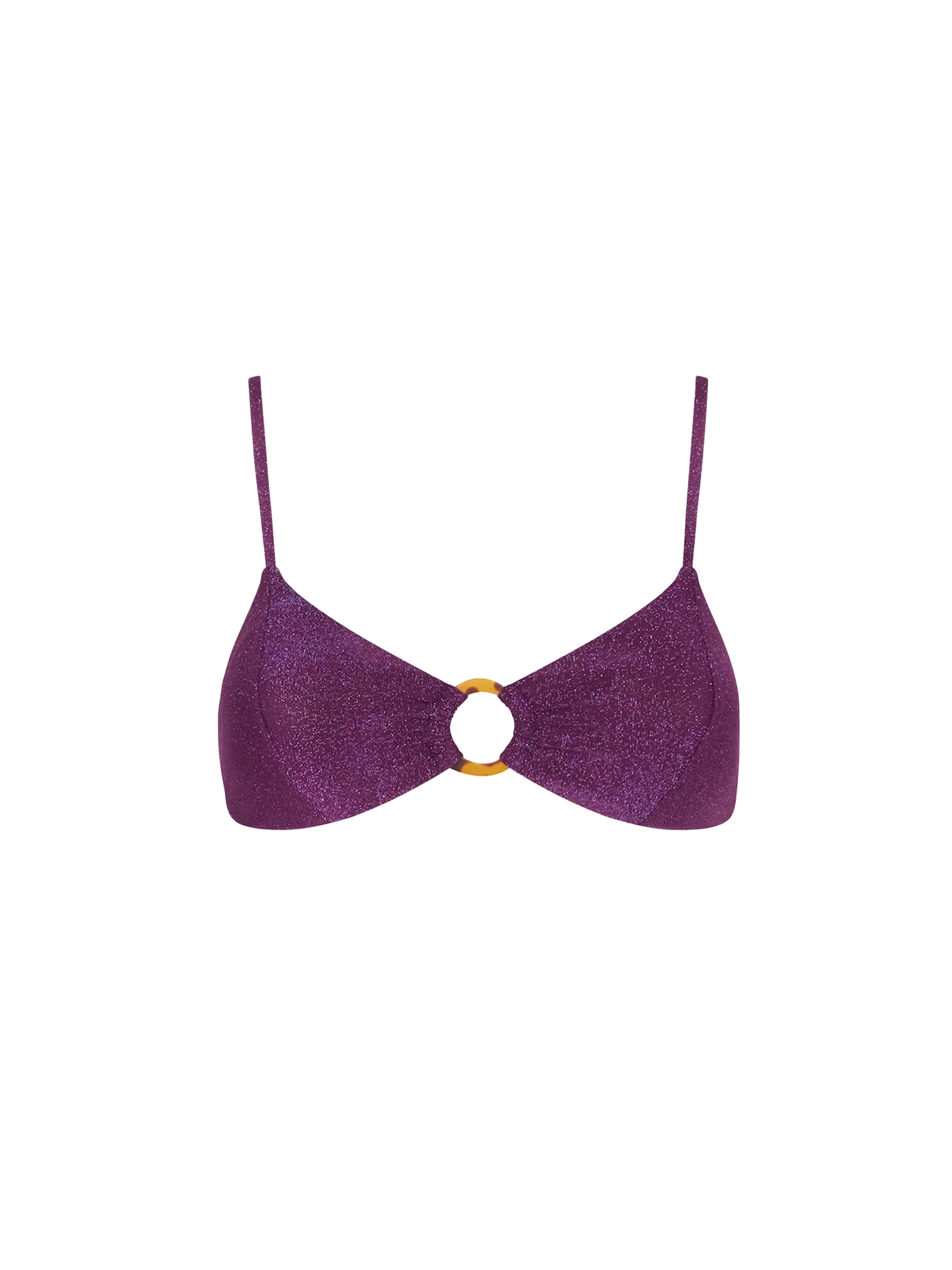 Bralette morado de lúrex