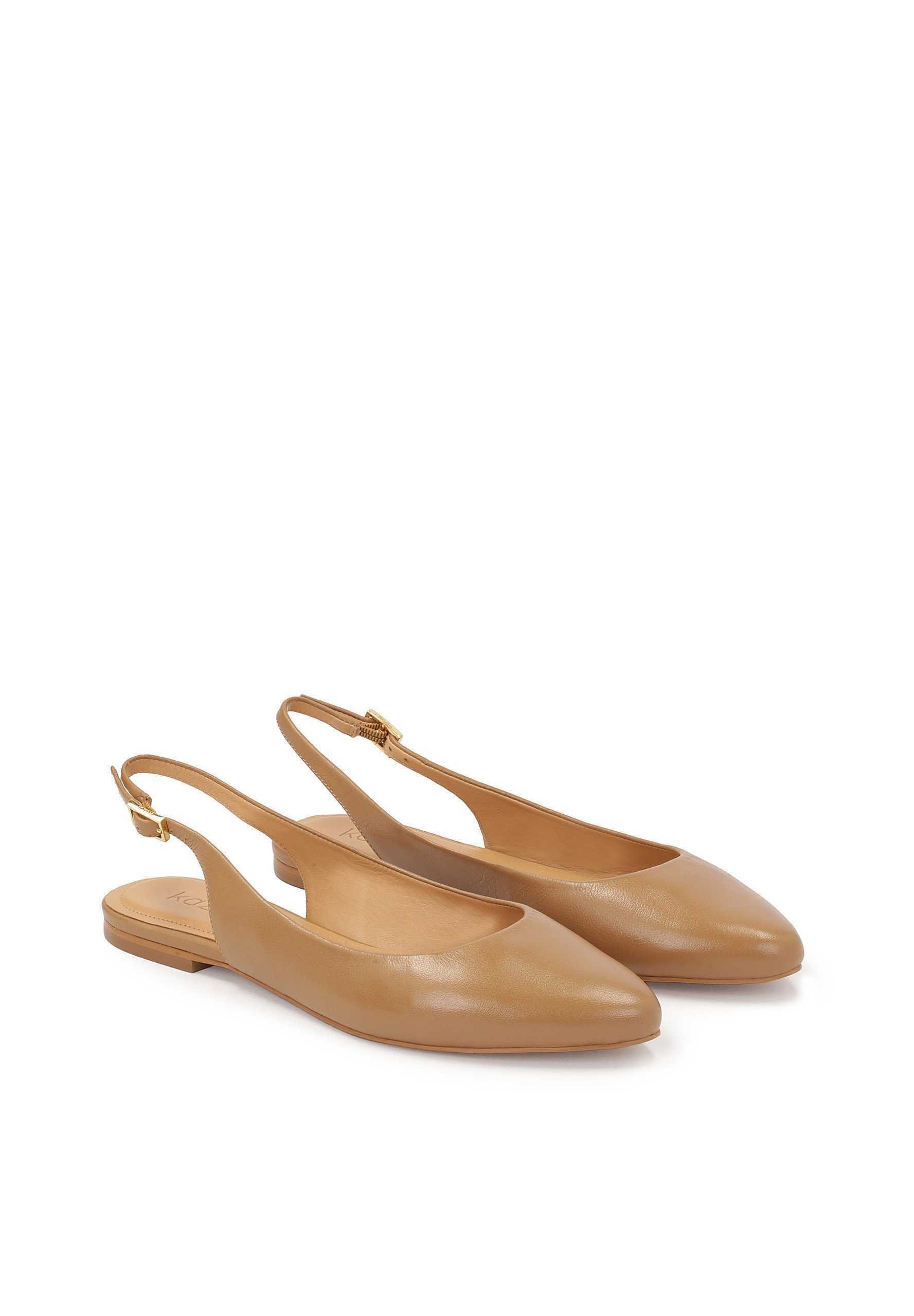 Kazar BLAIRE - Ballerines à bride arrière - marron clair