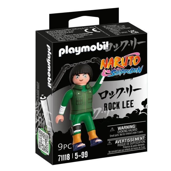 PLAYMOBIL 71118 Rock Lee, Naruto Shippuden Figure, Ages 5+