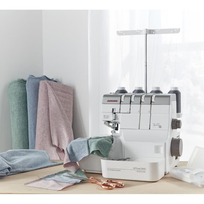 Surjeteuse JANOME Air Thread 2000D Professional - Enfilage par jet d'air