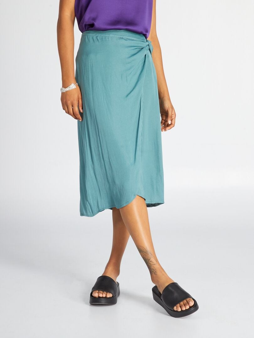 Midi rok - blauw