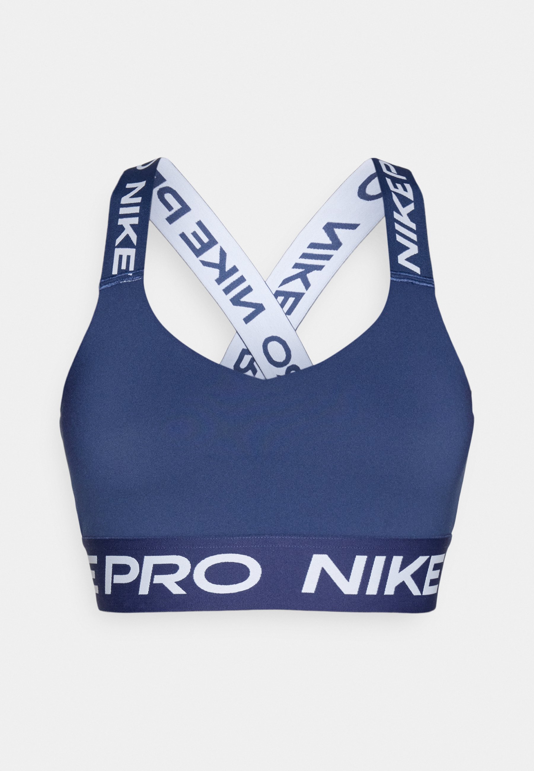 Nike Performance BRA - Sportski grudnjak s laganom potporom - tamnoplava/bijela