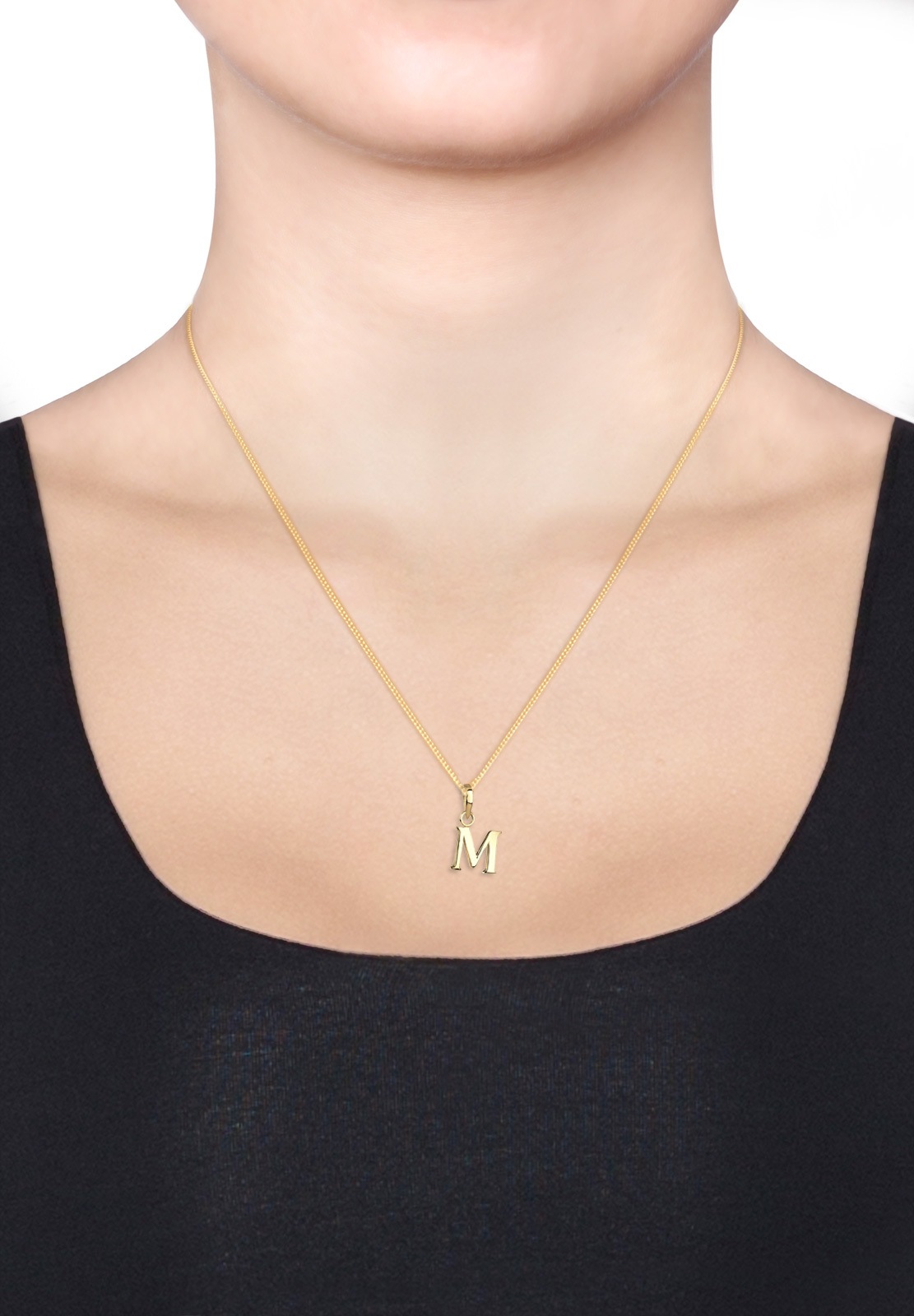 Elli MPendant Collier Femme Plaqué Or Argent (925/1000)