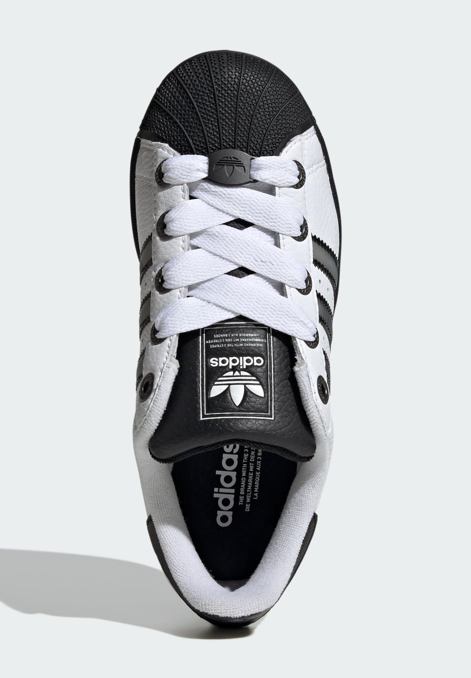 adidas Originals SUPERSTAR - Sneaker - Cloud White/Matt Silver/Core Black