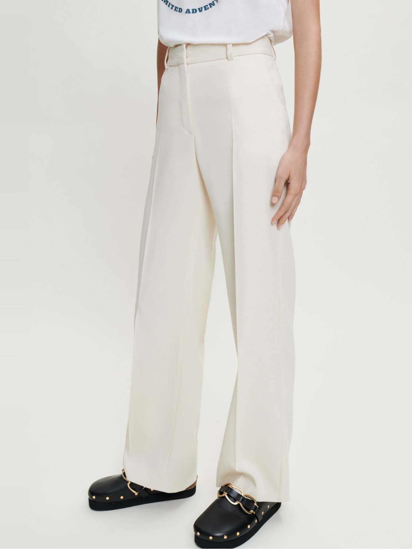 Wijde pantalon - Wit