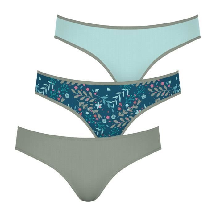 Pack of 3 girls' briefs Ecopack Mode Athena