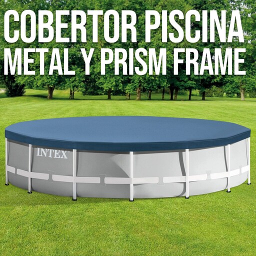  Couverture de piscine amovible Intex avec armature en métal et prisme 305 cm