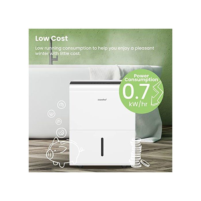 Luchtontvochtiger - Comfee - MDDP-30DEN7 - 30 liter per dag - 4 standen - Grote watertank van 3 liter