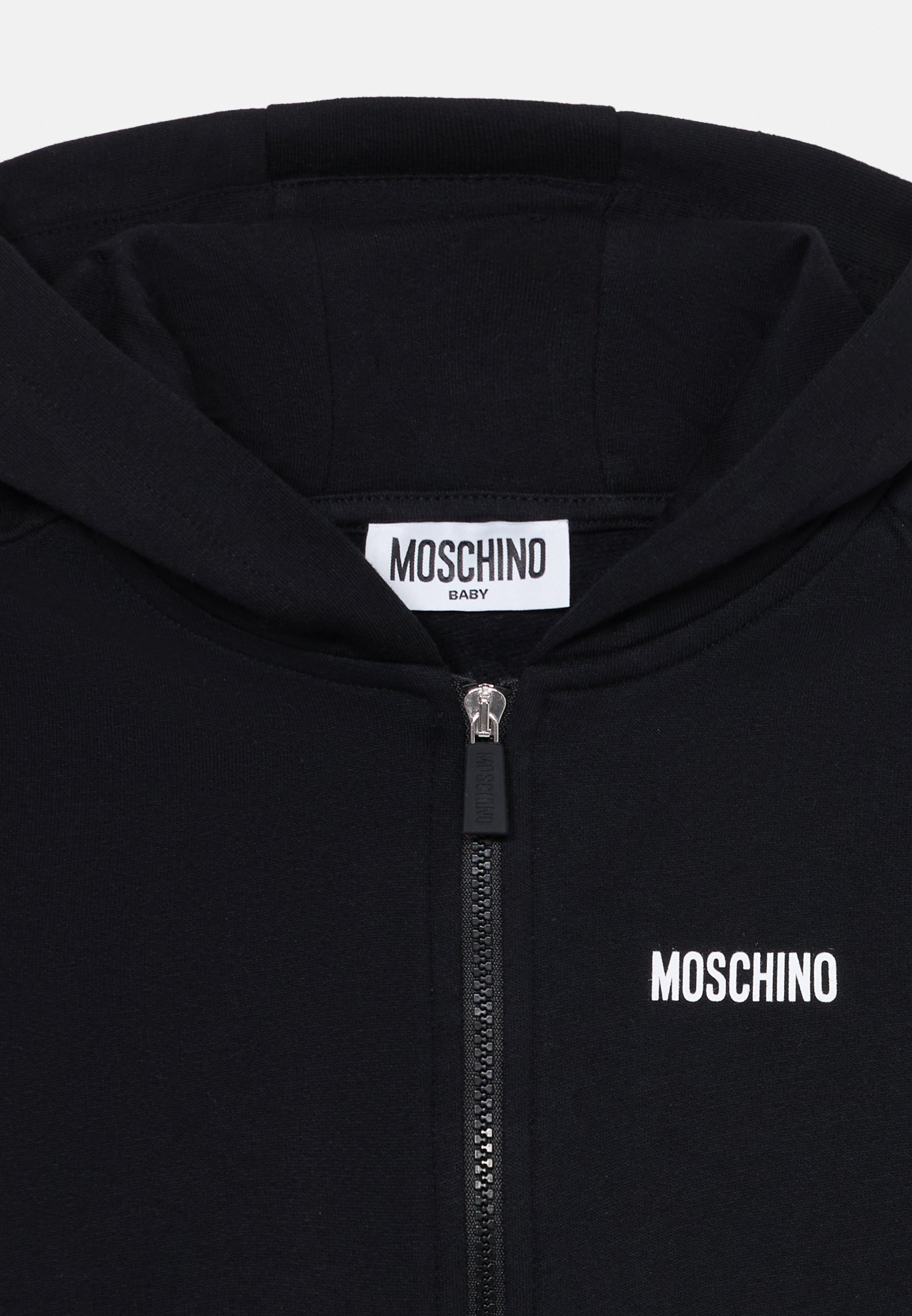 MOSCHINO BABY HOODED TRACKSUIT UNISEX SET - Sweatshirt met rits - nero/zwart