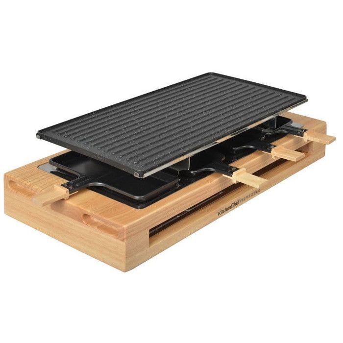 Kitchen Chef KCWOOD 8 MAXI Raclettegrill