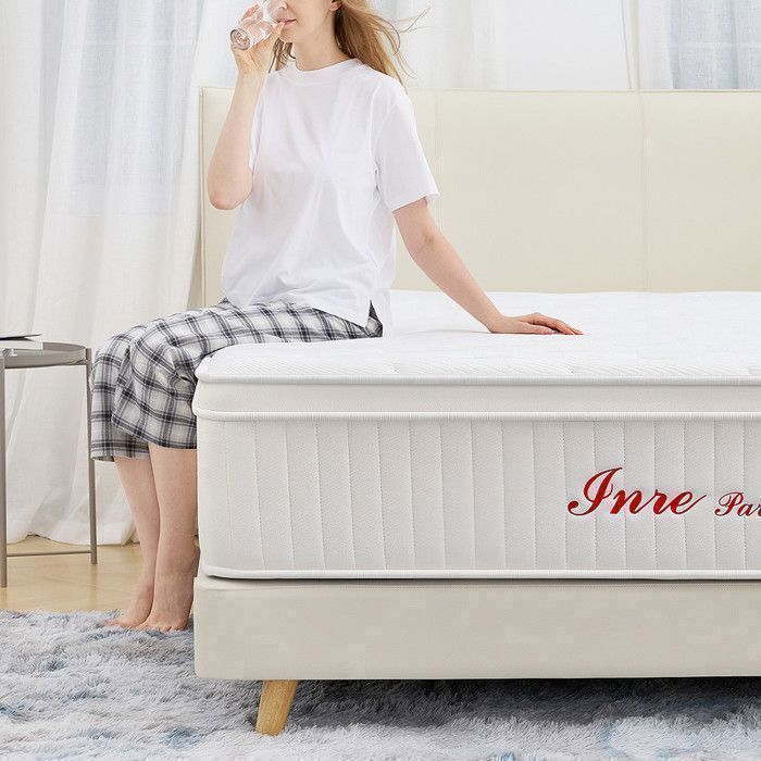 INRE 180x200 cm Mattress - Extra Thick 30 cm, Memory Foam, Reversible Summer/Winter, Hypoallergenic