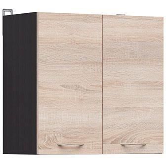 JUNONA kast van 60 cm hoog - 2 deuren - Sonoma eikenhout