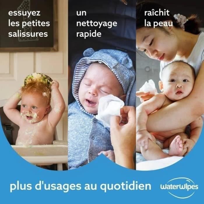 WaterWipes Pure Feuchttücher, 4er-Pack + 1 gratis