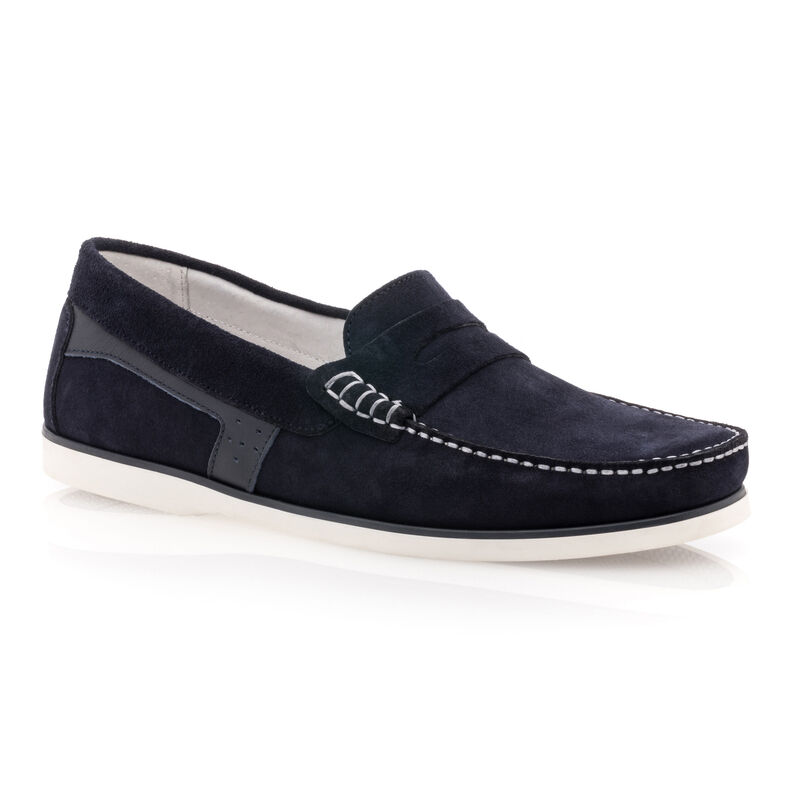 Mocasines/zapatos náuticos azules para hombre