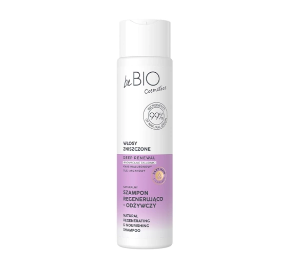 Bebio naturalny szampon do włosów zniszczonych 300 ml