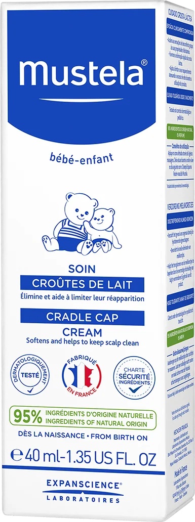 MUSTELA Mustela Behandeling van berg (seborroïsch eczeem) 40 ml voor pasgeborenen
