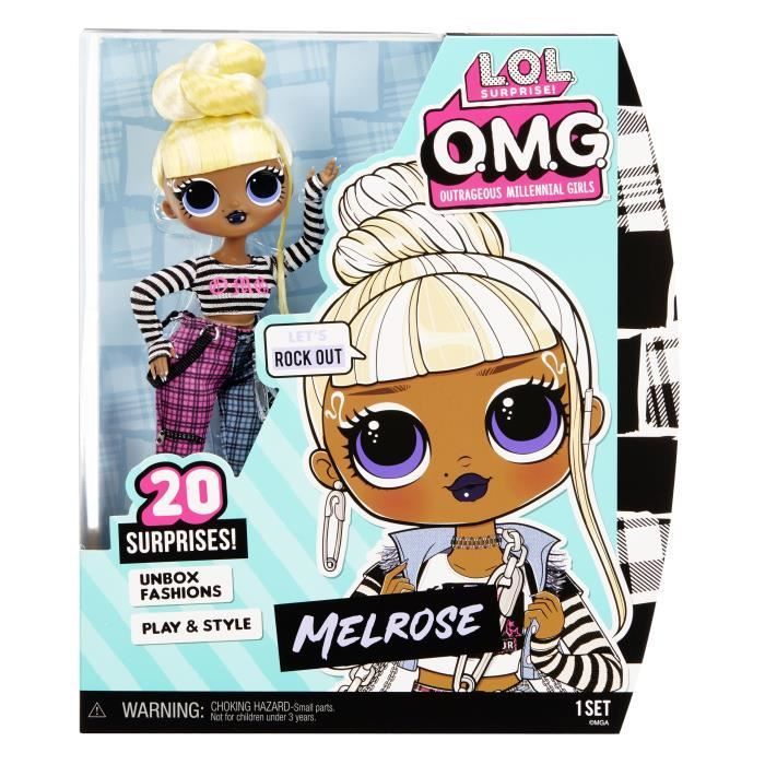 Muñeca de moda LOL Surprise OMG Serie 6 - Melrose - Atuendos y accesorios