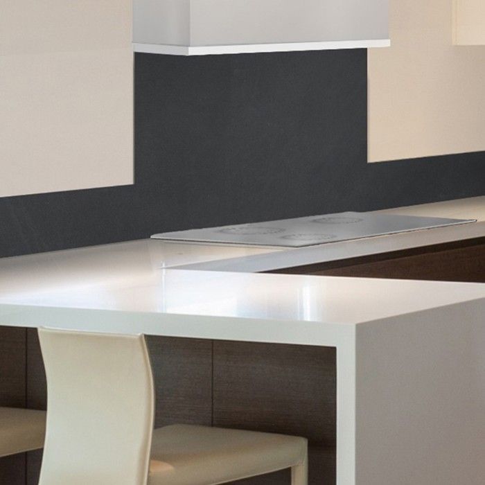 Crédence cuisine en aluminium - effet ardoise gris RAL7016 - 200x20 cm (en 2 bandeaux) - 99 Déco